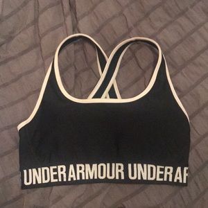 Black Under Armour sports bra